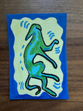 Sighthounds in Color - Green on Yellow