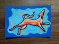 Sighthounds in Color - Orange on Blue