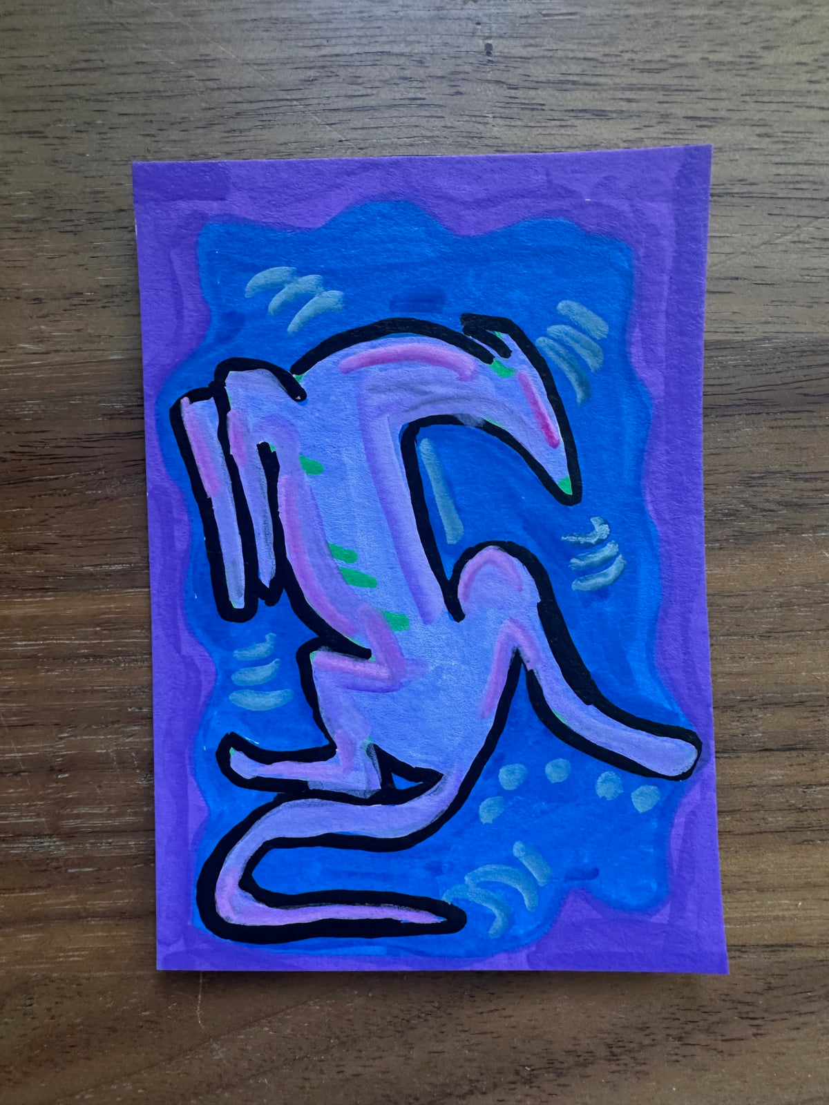 Sighthounds in Color - Purple on Blue